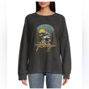 Roxy Charcoal thermal GraphicCrewneck long sleeve
